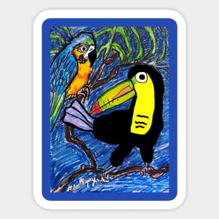 Parrots Sticker